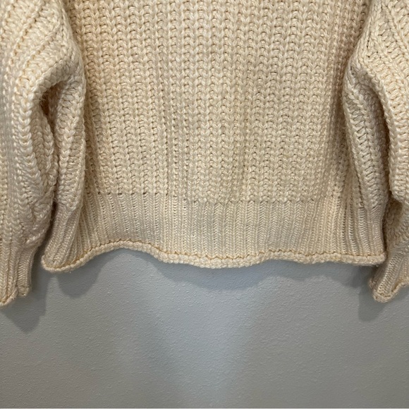 En Saison Cozy Cream Mock Neck Knit Sweater - Picture 4 of 11